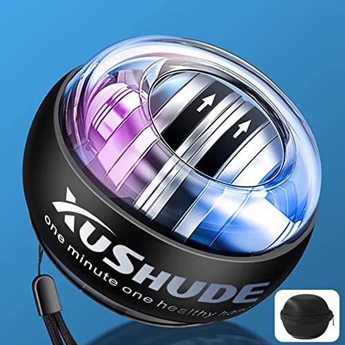 XUSHUDE Gyro Energy Training Ball Accesorios de fitness Entrenador manual LED, Bola giratoria (con bolsa de bolas)