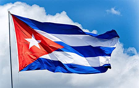 YENLY Bandera Cuba Lona y Doble Costura Cuban Flag Bandera Cubana Grande Telas de Banderas 90 x 150 cm