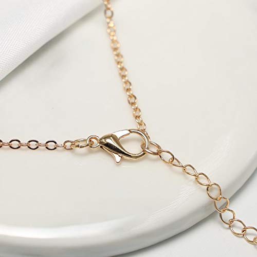 Yienate Collar de animales de moda Aleación de serpiente Colgante Cadena de clavícula Collar personalizado Accesorios de joyería para mujeres y niñas (Oro)