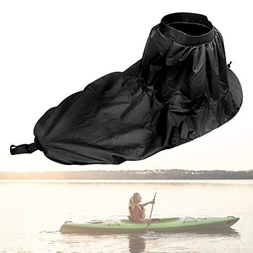 Yosoo Health Gear Falda de Kayak Universal, Falda de Kayak Spray, Spray Impermeable Accesorios de La Cubierta de La Falda de La Canoa para Sentarse Dentro de Los Kayaks (Negro)