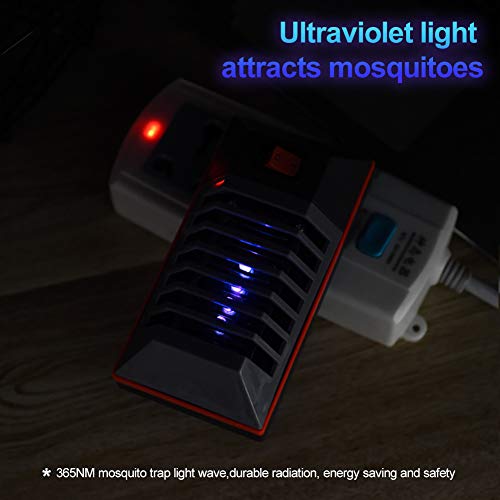 YYBF 220V / 110V LED Eléctrico UV Light Anti-Mosquito Lámpara Fly Bug Trampa para Insectos Repelente Anti-Mosquito Lámpara Mute Anti-Mosquito LED De Luz UV, 4 PCS