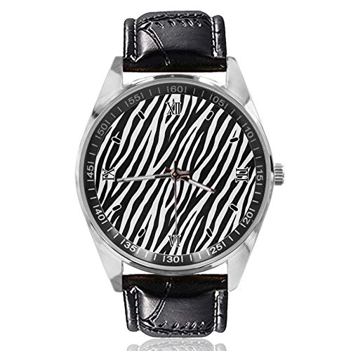 Zebra Print - Reloj deportivo para mujer, diseño simple y moderno, diseño clásico