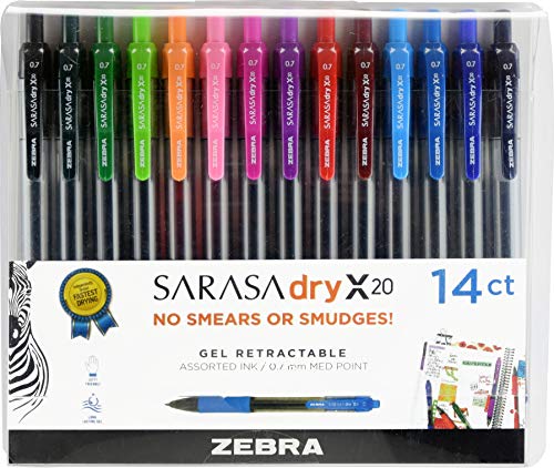 Zebra Sarasa Rapid Dry Ink Gel Retractable Pen