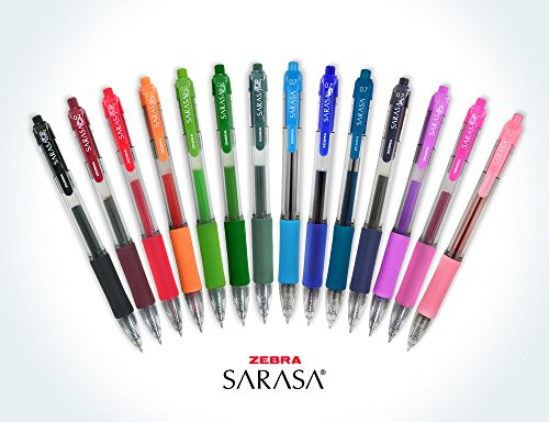 Zebra Sarasa Rapid Dry Ink Gel Retractable Pen