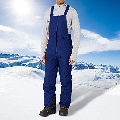 ZEZKT PantalóN de Esquí para Hombre Multicolor Pantalon de Snowboard Hombre Polainas para Nieve CinturóN EláStico Invierno Ski Pants Impermeables Pantalones de Trabajo Termicos