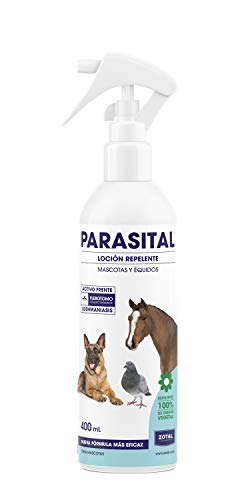 Zotal Parasital Loción Repelente Antiparasitario para Mascotas y Équidos, Actúa Contra el Mosquito Flebotomo, Producto 100% Natural, 500 ml