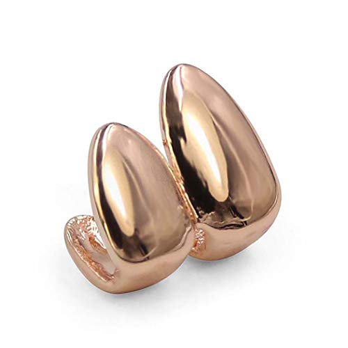 ZOYLINK 2 Piezas Grillz De Dientes De Hip Hop Grillz Plateado Gorra Grillz Boca Grillz Joyas De Dientes Para Hombres Mujeres