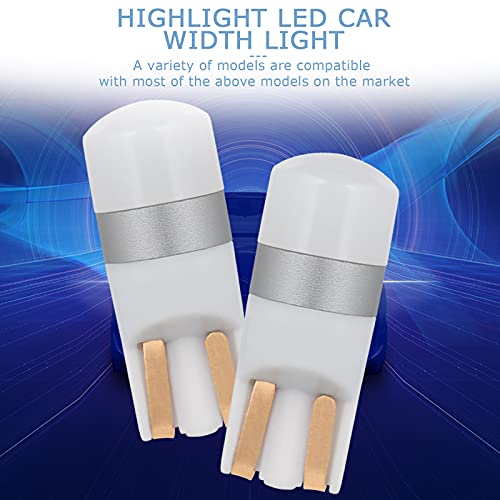 10 Uds bombilla LED para coche T10 W5W 194168 bombilla de luces interiores de repuesto 3030 SMD 350LM número luz de matrícula lámpara de estacionamiento (White)