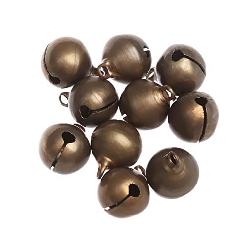 10 Uds Retro Bronce Cobre cascabeles DIY Pulsera Hecha a Mano Collar pequeña Campana artesanías árbol de Navidad Campanula accesorios-12mm
