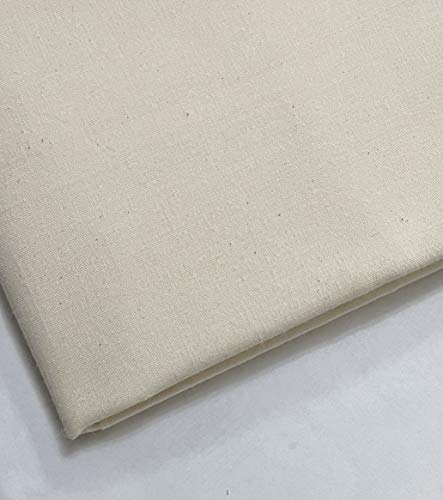 100% algodón natural calico tela artesanal, peso medio, 160 cm extra ancho (1 metro)