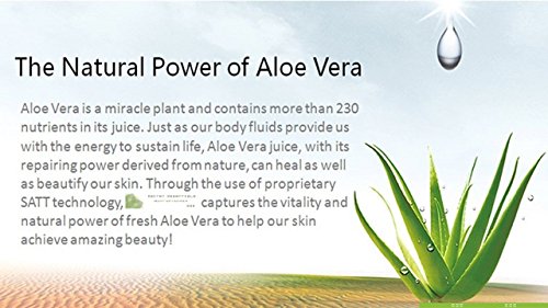 100% Organic and Vegan Aloe Vera Gel Spray for Dry, sunburned, and irritated Skin and Hair - De Premium Quality - -by Secret Essentials
