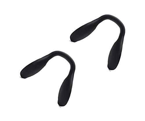 2 pares de almohadillas de repuesto para gafas de sol Oakley Split Shot OO9416, (almohadillas para orejas de nariz negras.), Talla única