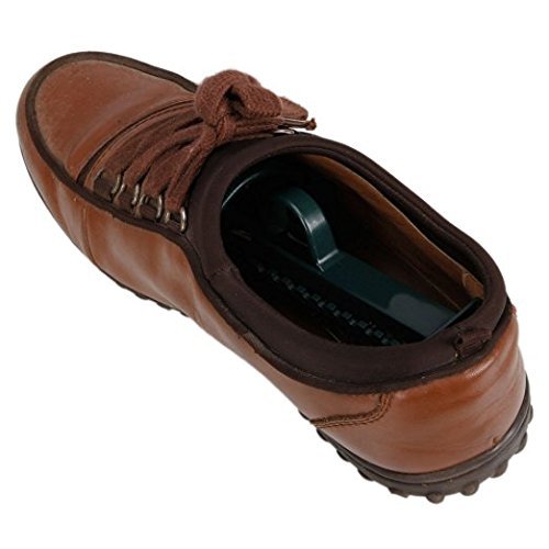 2 Pares plástico de Longitud Ajustable para Hombre Zapatos de árbol Zapatero Soporte para Botas Soporte práctico para Zapatos con Bobina de Resorte de tensión para la mayoría de los Zapatos