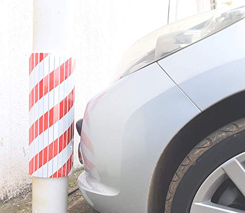 2 unidades Columnas Parking protector puerta garaje Esquina Parking Adhesivo Al Apagar Paragolpes Protector para La Puerta de Coche (25 * 40 * 1.6cm)