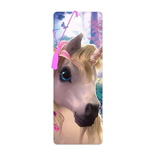 3D LiveLife Marcapaginas - Unicornio lindo de Deluxebase. Un marcapáginas de unicornios con 3D lenticular e ilustraciones con licencia del reconocido artista David Penfound