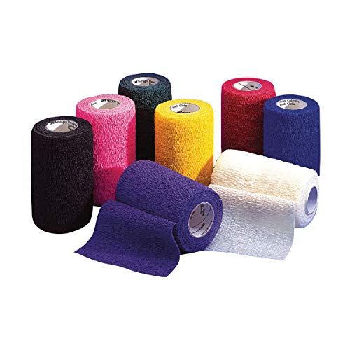 3M Vetrap Bandaging Tape Lightweight Non-Absorbent Comfortable Rolls 4" Hot Pink