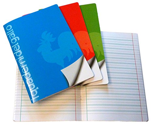 4 Cuadernos especiales para disgrafía y dislexia de rayas para 3° de primaria (B)