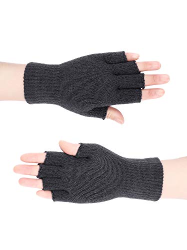 4 pares de guantes de invierno de punto sin dedos. Guantes elásticos y calientes para hombres y mujeres - - M