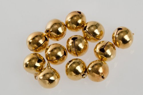 50 cascabeles de cobre (23 x 19 mm), Dorado