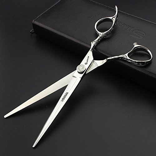 7 pulgadas tijeras de pelo profesional de peluquería corte de estilo japonés de alta rigidez de la herramienta tijeras de acero inoxidable