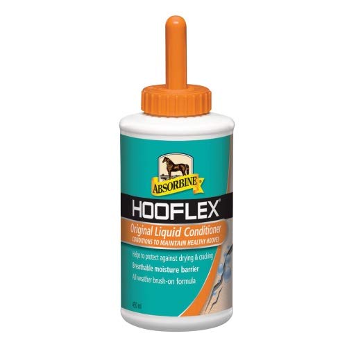 Absorbine Hooflex - Acondicionador líquido para barreras de pezuña con cepillo x tamaño: 444 ml