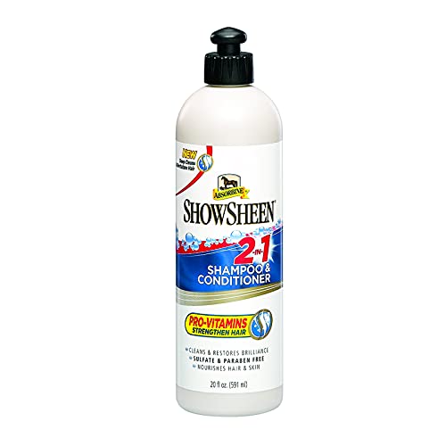 Absorbine Showsheen 2-In-1 Shampoo und Conditioner-591 Ml 428969-Champú y acondicionador, 2 en 1, 591 ml, Unisex Adulto, Transparente