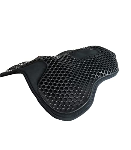 Acavallo Cojín para sillín Jump Gel Ortho Coccyx, color: negro, talla L