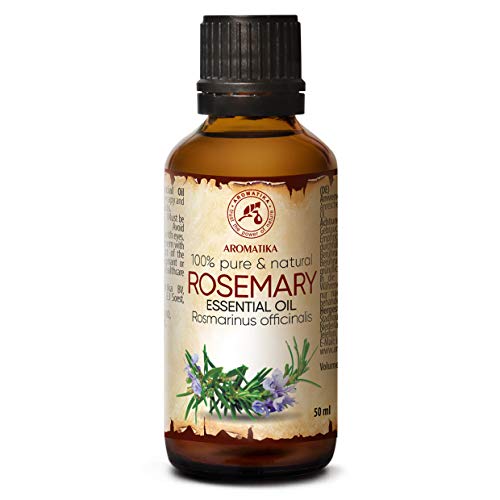 Aceite de Romero 50ml - Rosmarinus officinalis - España - 100% Puro y Natural - Mejor para Aromaterapia - Baño de Aroma - Difusor - Fragancia para el Hogar - Rosemary Essential Oil