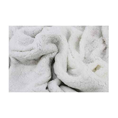 Acomoda Textil - Manta Terciopelo y Borreguito 130x170 cm. Manta Cómoda, Suave y Cálida para Sofá, Sillón, Cama y Viaje. (Camel)