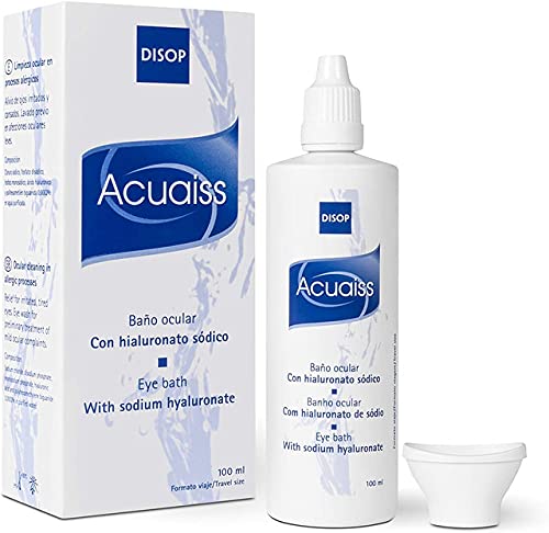 Acuaiss Baño Ocular con Acido Hialurónico para la Limpieza, Hidratación y Alivio de los Ojos (100 ml)