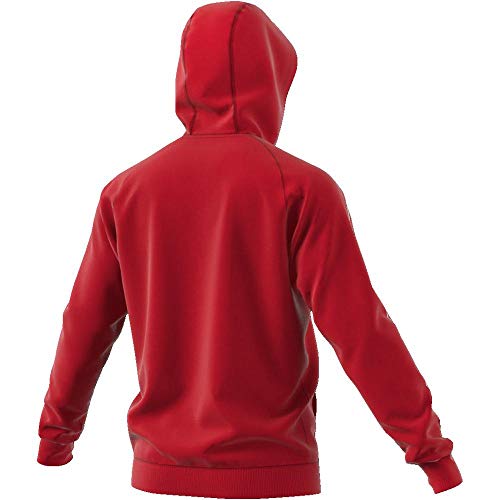 Adidas Core 18 Hoody Sudadera con Capucha, Hombre, Rojo (Rojo/Blanco), S