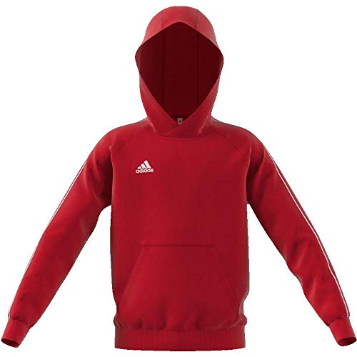 Adidas Core18 Hoody Sudadera con Capucha, Unisex Niños, Rojo (Power Red/White), 9-10 años (Talla del Fabricante: 140)
