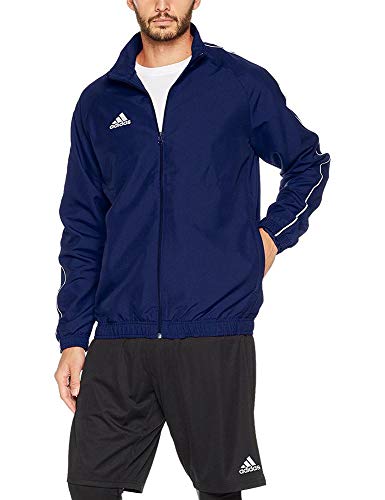 Adidas CORE18 PRE JKT Chaqueta de Deporte, Hombre, Azul (Azul/Blanco), XL