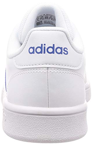 Adidas Grand Court Base, Zapatos de Tenis Hombre, FTWR White Blue Active Red, 42 2/3 EU
