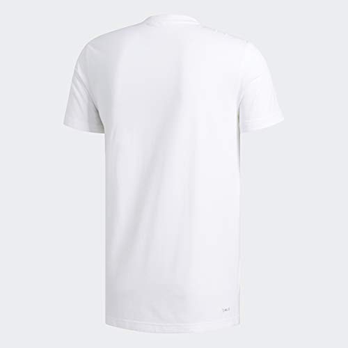 adidas Not Same Logo Graphic tee - Camiseta de Manga Corta para Hombre, Hombre, Manga Corta, F19BMGFX709, Blanco, Large