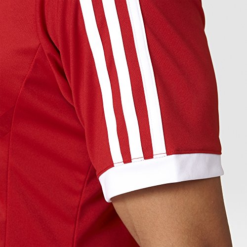 adidas Performance - Camiseta de manga corta para hombre, talla XL, color rojo
