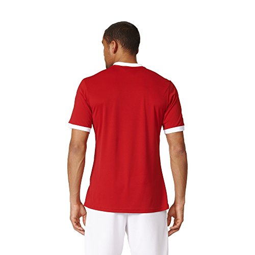 adidas Performance - Camiseta de manga corta para hombre, talla XL, color rojo