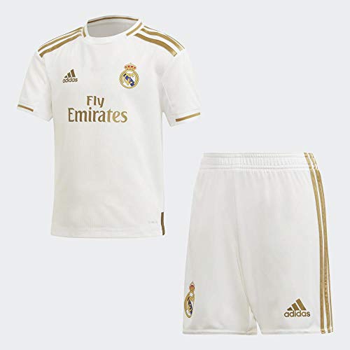 adidas Real Madrid Mini Home Kids Equipamiento de Fútbol, Unisex Niños, Blanco (White), 3-4Y