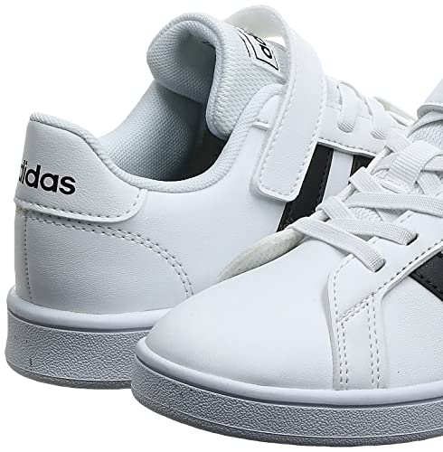 adidas Unisex Bebé Grand Court Sneaker, Cloud White/Core Black/Cloud White, 25 EU