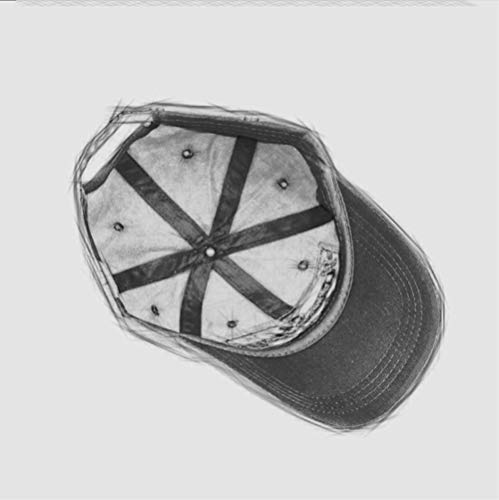 AHJSN Gorra de béisbol para Hombre Bordado en Forma de Visera Salvaje para Hombre Gorra de béisbol M (56-58Cm) Negro