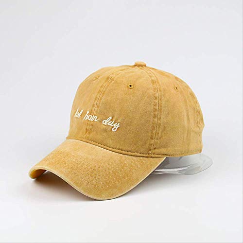 AHJSN Salvaje Sombrero de Sombrero de Sombrero de Sombrero de Sombrero de Bordado A Prueba de Viento Casual Amarillo