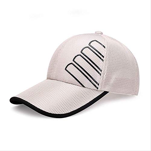 AHJSN Sombrero de béisbol de Verano para Hombre, Gorra de béisbol, Sombrero de Pesca para Exteriores, Protector Solar, Color Beige Ajustable