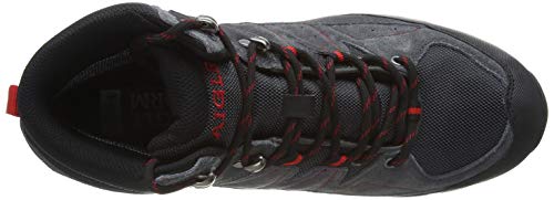 Aigle Vedur Mtd, Zapatos de High Rise Senderismo Hombre, Gris (Mid Grey/Rouge 001), 41 EU