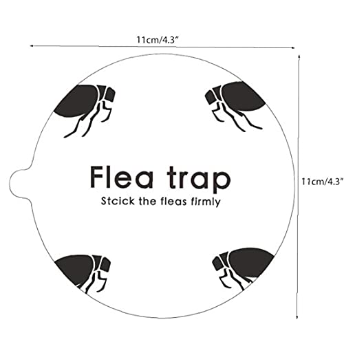 Aiyrchin 5pcs Flea Trap Reemplazo Pegatinas Redonda Desechable Flea Trap Pegatina Sticky Dome Flea Pegue Discos 11 Cm