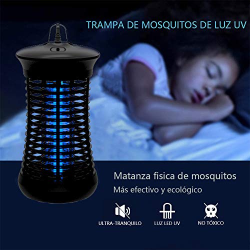 Aktivstar Lámpara AntiMosquitos, Mata Mosquitos Electrico Mosquitos Killer, UV Luz Lampara para Mosquitos, Moscas, Insectos