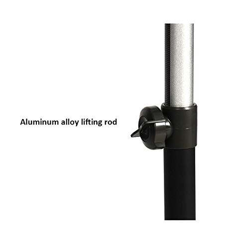 Aleación De Aluminio Mesas De para Ordenador con Panel De Roble Blanco,Altura Ajustable, Ruedas Bloqueables, Plegable,Soportes para Portatiles para Cama Y Sofá Bandeja De Cama para Desayuno Portátil