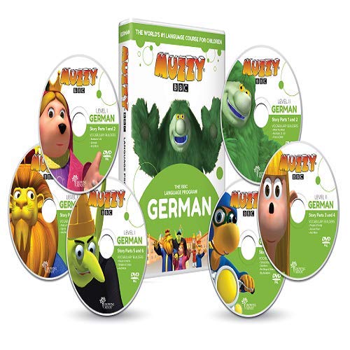 Alemán para niños Muzzy BBC 6 DVDs y cursos en línea - Juegos y videos - BBC cursos de lengua