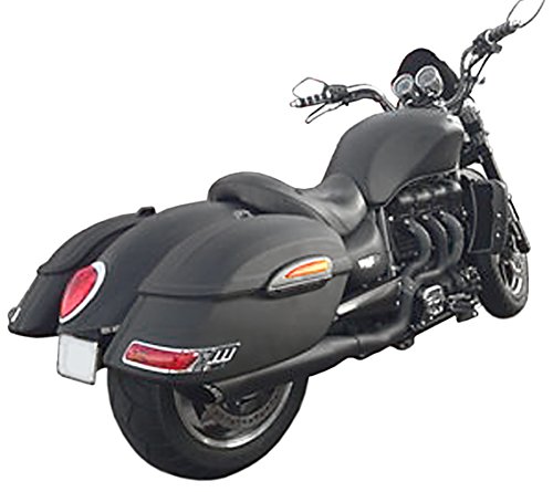 Alforjas rigidas para Moto Custom de 50 litros de Capacidad. Color en Negro Mate. Viene con Todo lo Necesario para su instalación.