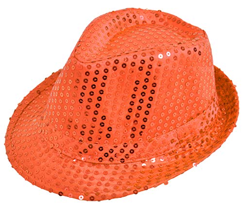 Alsino - Sombrero de lentejuelas brillantes, ideal para discoteca y fiesta