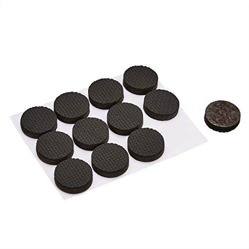 Amazon Basics - Almohadillas de goma para muebles, redondas, de 2.54 cm, color negro, 36 unidades